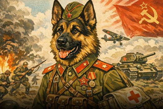 9 мая - День победы, собаки на службе Родины